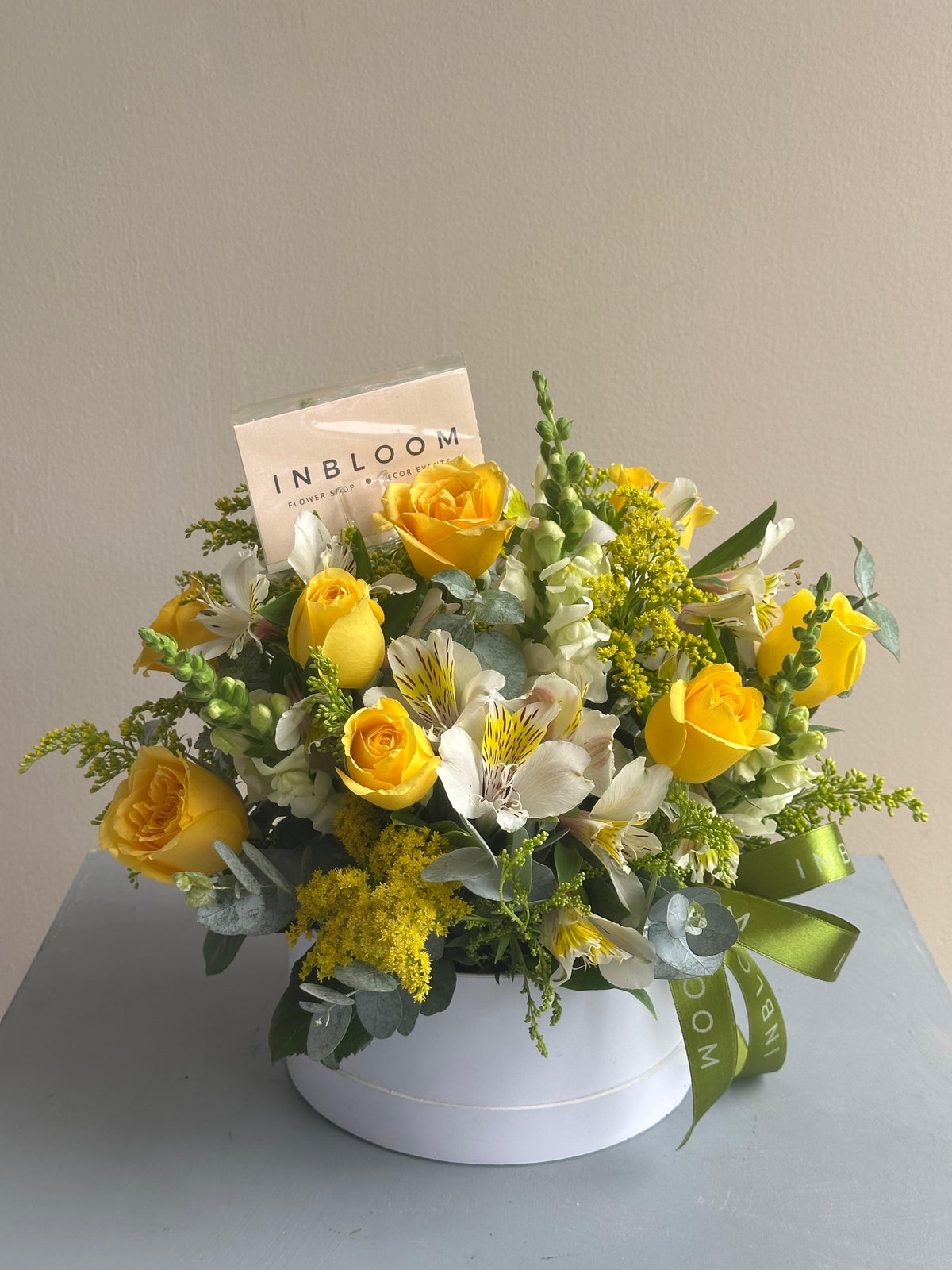 Caja de Rosas amarillas